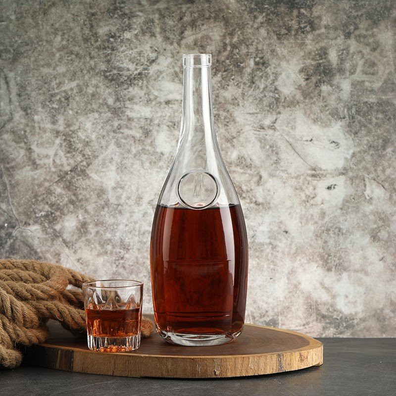 big glass wine bottle