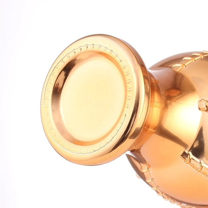 Elegant Gold-Embellished Wine Bottle